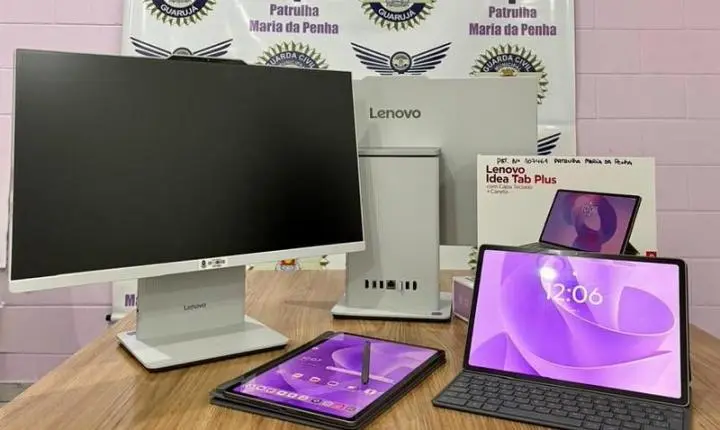 Patrulha Maria da Penha recebe novos computadores e tablets