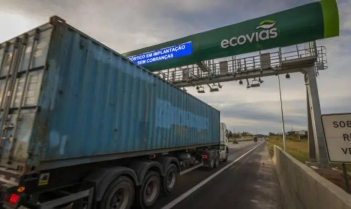 Pedágio free flow é reinstalado em novo lugar na rodovia dos Imigrantes