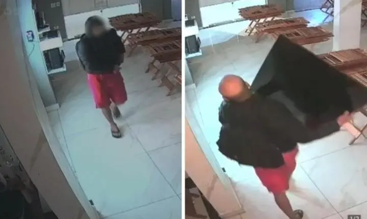 Pizzaria de ex-jogador do Santos é furtada em Guarujá; VÍDEO