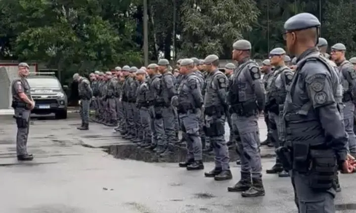 PM realiza megaoperação na Zona Noroeste de Santos para combater crime organizado
