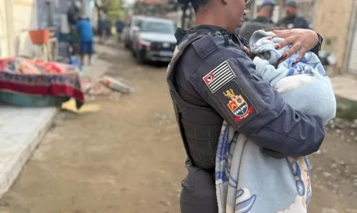 Polícia Militar encerra sequestro de bebê de 3 meses, no bairro Morrinhos III.