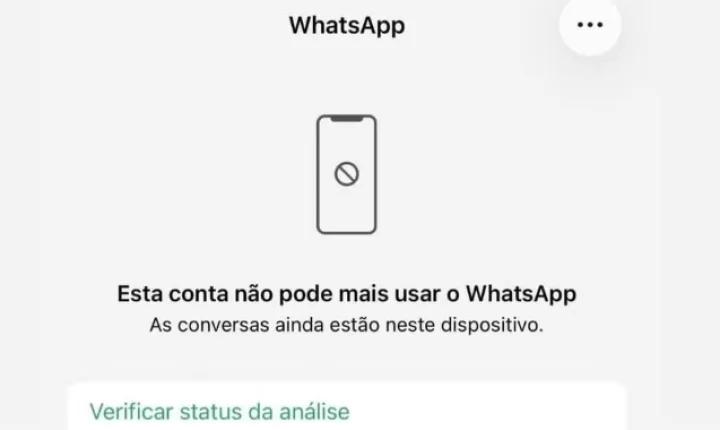 Usuários do WhatsApp relatam conta bloqueada pela plataforma