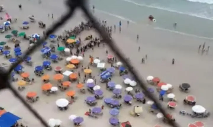 Venezuelano morre após se afogar em praia de Guarujá