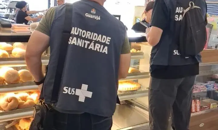 Vigilância Sanitária de Guarujá vistoria 22 padarias e emite 164 autos