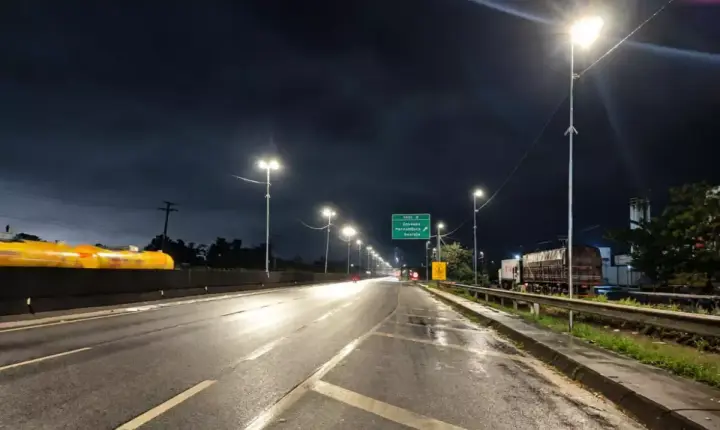 Rodovia no litoral de São Paulo passa a ter iluminação em toda a sua extensão pela primeira vez; veja qual é