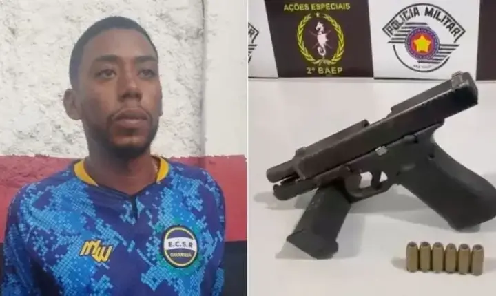 Suspeito de ataque à base da PM morre após troca de tiros com o BAEP em Guarujá