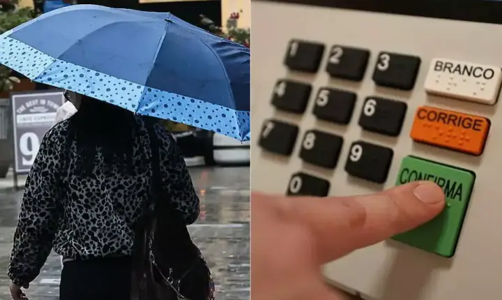 Chuva intensa e ventos fortes atingem o litoral de São Paulo no fim de semana de eleições; veja temperaturas